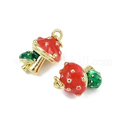 Латунь эмаль подвески&nbsp;KK-H072-18G-15