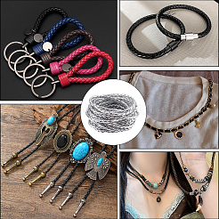 5 м плетеный круглый шнур из искусственной кожи для украшений&nbsp;OCOR-GF0004-96A-04