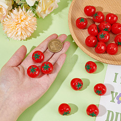 22шт непрозрачные бусины из смолы&nbsp;RESI-ME0001-15