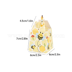 Scatole regalo per caramelle in carta stampata con api&nbsp;PW-WG31666-01