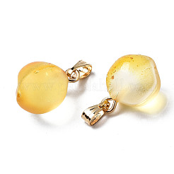 Двухцветные прозрачные стеклянные подвески&nbsp;LS-X-GLAA-N035-015-C04