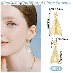 Латунные подвески с покрытием 6шт&nbsp;KK-BBC0012-57