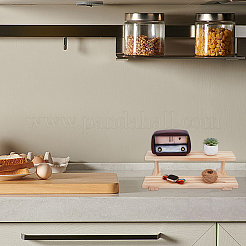 2-ярусный деревянный органайзер для ювелирных изделий с подставками для витрины ODIS-WH0058-18B