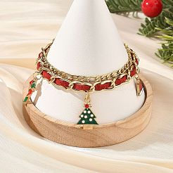 Braccialetti a un filo con ciondolo a forma di bastoncino di zucchero&nbsp;BJEW-TA00763