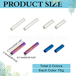 150 г 2-х цветных стеклянных бусин SEED-ME0001-01