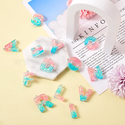 26шт 26 стиля прозрачные подвески из эпоксидной смолы&nbsp;CRES-TA0001-13