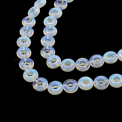 ドーナツオパールビーズ連売り  10x4~5mm  穴：1mm  約20個/連  7.8インチ&nbsp;G-Q443-18