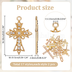 34шт 17 стиля подвески из цинкового сплава FIND-AR0005-30