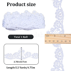 5.2 Yards Blumen-Spitzenband aus Polyester&nbsp;OCOR-GF0005-59