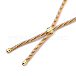 Pulseras deslizantes de cordón de nylon ajustables&nbsp;BJEW-JB05453-04