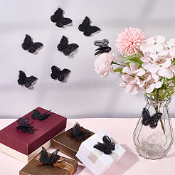 40шт полиэстеровая бабочка&nbsp;DIY-SP0006-26A