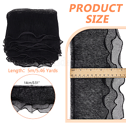 5м двухслойная плиссированная лента из органзы OCOR-PH0002-96A