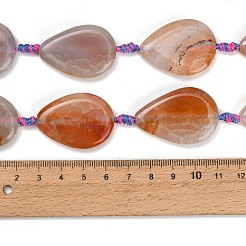 Fili di perline di agata naturale / agata a strisce&nbsp;GG-CBA367E-01B