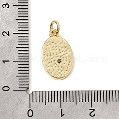 Pendenti in zirconi cubici trasparenti in micro pavè di ottone&nbsp;CU-CBA7D12-13G