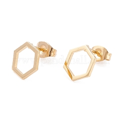 Серьги-гвоздики из нержавеющей стали 304 EJEW-Z012-07G