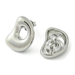 Pendientes de latón chapado en rack&nbsp;EJEW-S222-01P-D