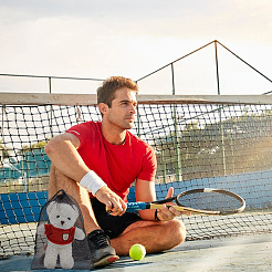 Сумки для хранения на шнурке из полиэфирной сетки ABAG-WH0046-59