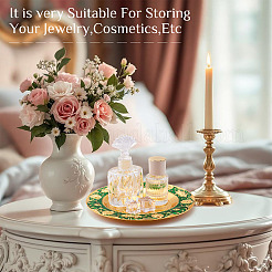 1 шт. железная плоская круглая панель-дисплей для ароматизатора AJEW-MB0001-13C