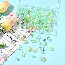 126шт 10 стиля прозрачные стеклянные бусины&nbsp;GLAA-FS0002-37