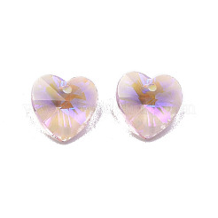 Остроконечные гальванические подвески из граненого стекла EGLA-N006-046