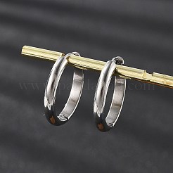 201 серьги-кольца из нержавеющей стали&nbsp;LS-EJEW-P304-15A-P