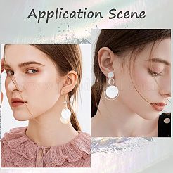 42 шт. 3 стиля подвески из натуральной ракушки капиз и пресноводной ракушки FIND-CN0001-21