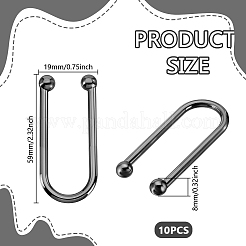 Зажимы для бикини из сплава&nbsp;FIND-WH0436-99C-B