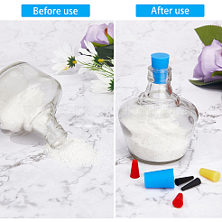 115 шт. 5-х стильная сплошная силиконовая заглушка для пробирки&nbsp;AJEW-GF0006-92