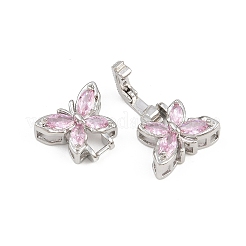 Латунные микро проложить кубического циркония раз за застежками KK-C075-42P