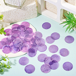 50 шт. окрашенные натуральные подвески-соединители из ракушек Capiz&nbsp;BSHE-TA0001-20A