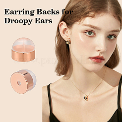 32 шт. Латунные гайки для ушей&nbsp;KK-ME0003-62RG