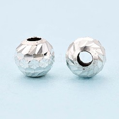 925 текстурированная бусина из стерлингового серебра STER-T008-45S-02