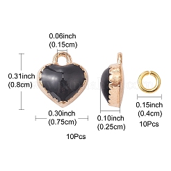 Сердце сплав очаровывает эмаль&nbsp;ENAM-YW0002-85D