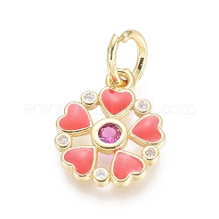 Позолоченные латунные подвески&nbsp;ZIRC-L086-002