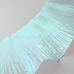 Bordure en dentelle plissée en polyester lucency&nbsp;OCOR-WH200020-07B