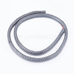Non magnetici perle ematite sintetico fili&nbsp;G-P338-05B-4x2mm