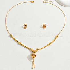 Комплекты из винтажного сплава в стиле бохо с серьгами и ожерельями&nbsp;PH5117