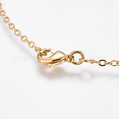 Экологически чистые ожерелья из латуни с покрытием стойки&nbsp;MAK-G002-09G-FF