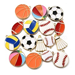 16шт 8 стиля подвески из сплава с эмалью&nbsp;ENAM-FP0002-34