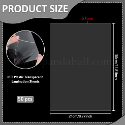 Fogli di laminazione trasparente in plastica pet a4&nbsp;DIY-WH0579-91