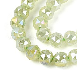 Антикоррозийные гальванические стеклянные бусины&nbsp;GLAA-N064-6mm-07