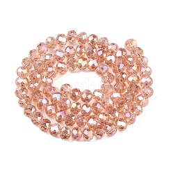 Стеклянные бусины с гальваническим покрытием &nbsp;LS-EGLA-A044-T6mm-B21