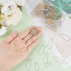 120 шт. 6 стиля фурнитуры для сережек-колец из нержавеющей стали 304&nbsp;STAS-SP0001-26