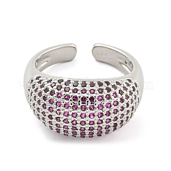 Запонки из латуни с покрытием из настоящей платины и прозрачным цирконием с микропаве&nbsp;RJEW-L113-016P-02