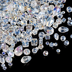 15 нитка 15 стиля прозрачные гальванические стеклянные бусины нити EGLA-TA0001-13