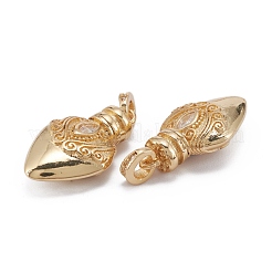 Латунные микро проложить кубического циркония подвески ZIRC-C024-04G