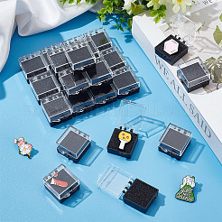 Пластиковая коробочка с губкой&nbsp;CON-WH0106-12B