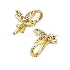 Стойка покрытие латунь микропаве кубический цирконий штифты скобы KK-S397-10G