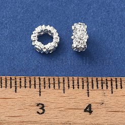 カドミウムフリー＆鉛フリー  ラックめっき  長持ちメッキ  透明  6x3mm  穴：3mm&nbsp;KK-B088-01A-03S