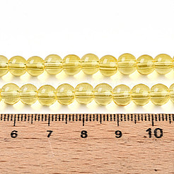 Peinture de cuisson perles de verre transparentes brins&nbsp;DGLA-N006-6mm-04